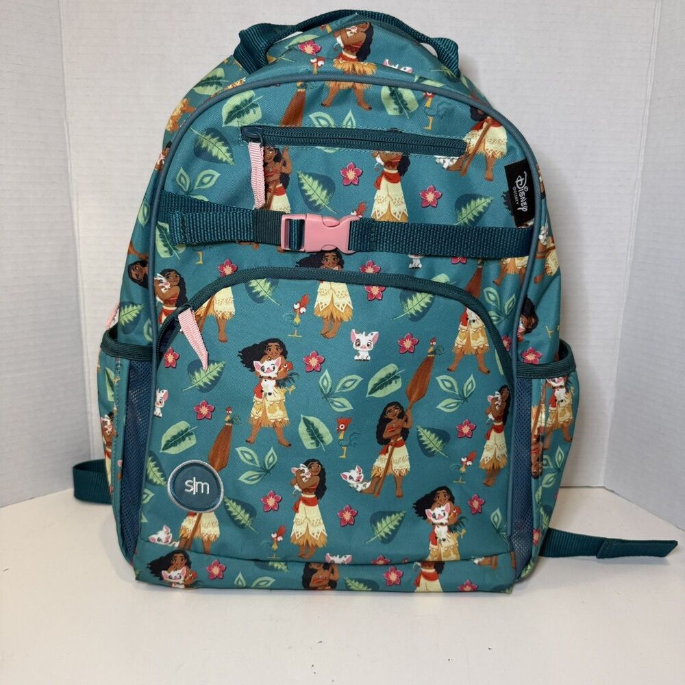 Simple Modern Disney Moana Backpack Kids School Preschool Kids Bag Pua Hei Teal